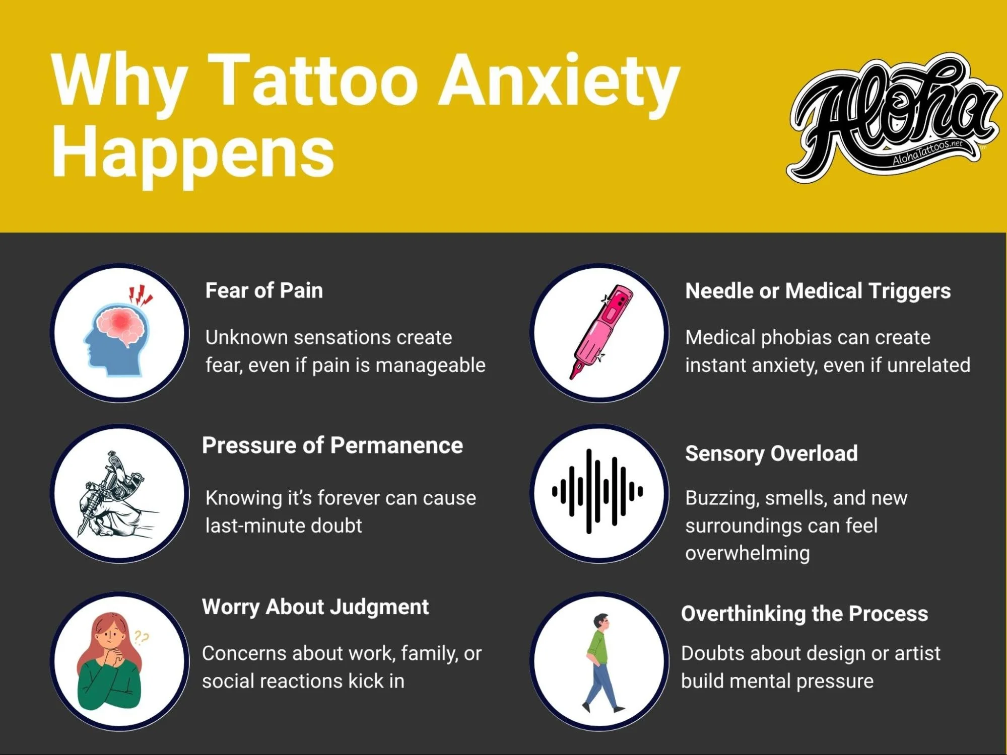 ¿Nervioso por hacerse un tatuaje?  Consejos para aliviar la ansiedad