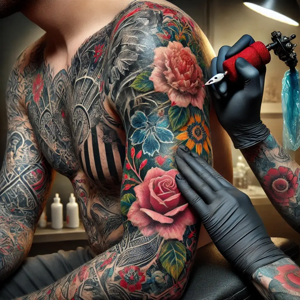 Tinta en capas: Por qué los tatuajes explosivos son el nuevo tren