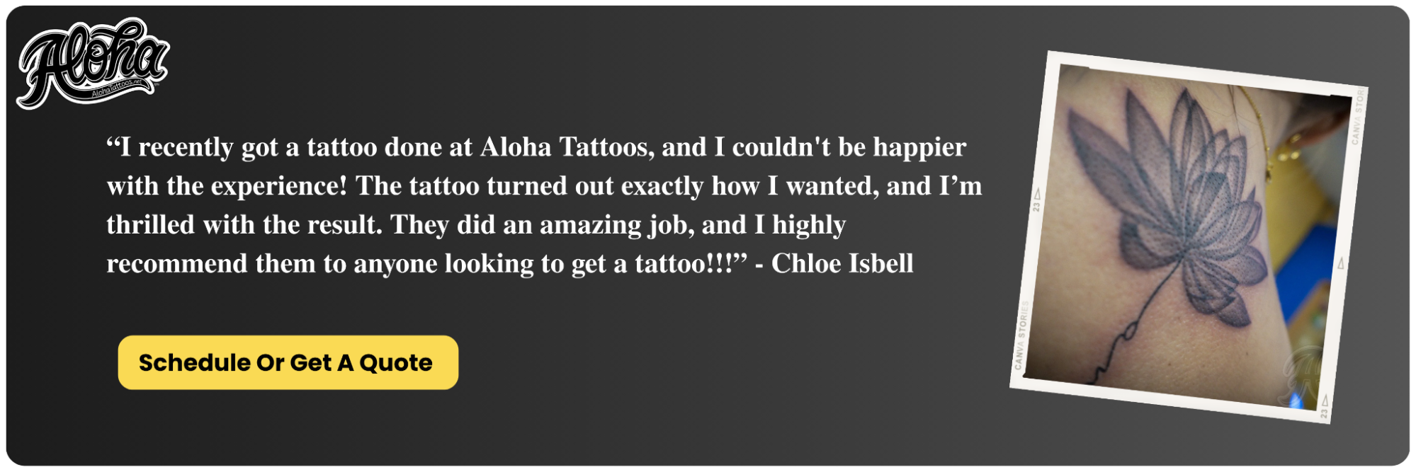 Tatuajes de realismo en negro y gris | Aloha Tattoos