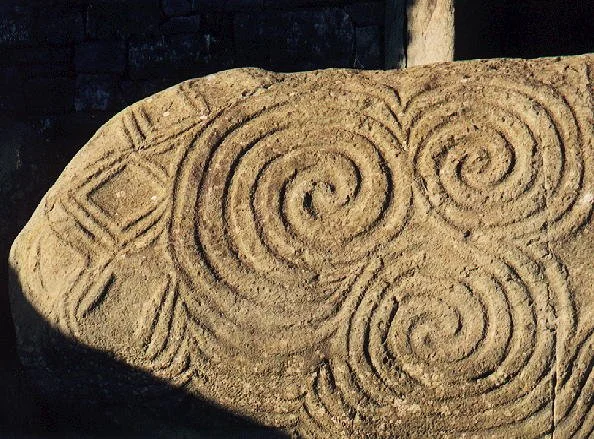 triskele carved in stone