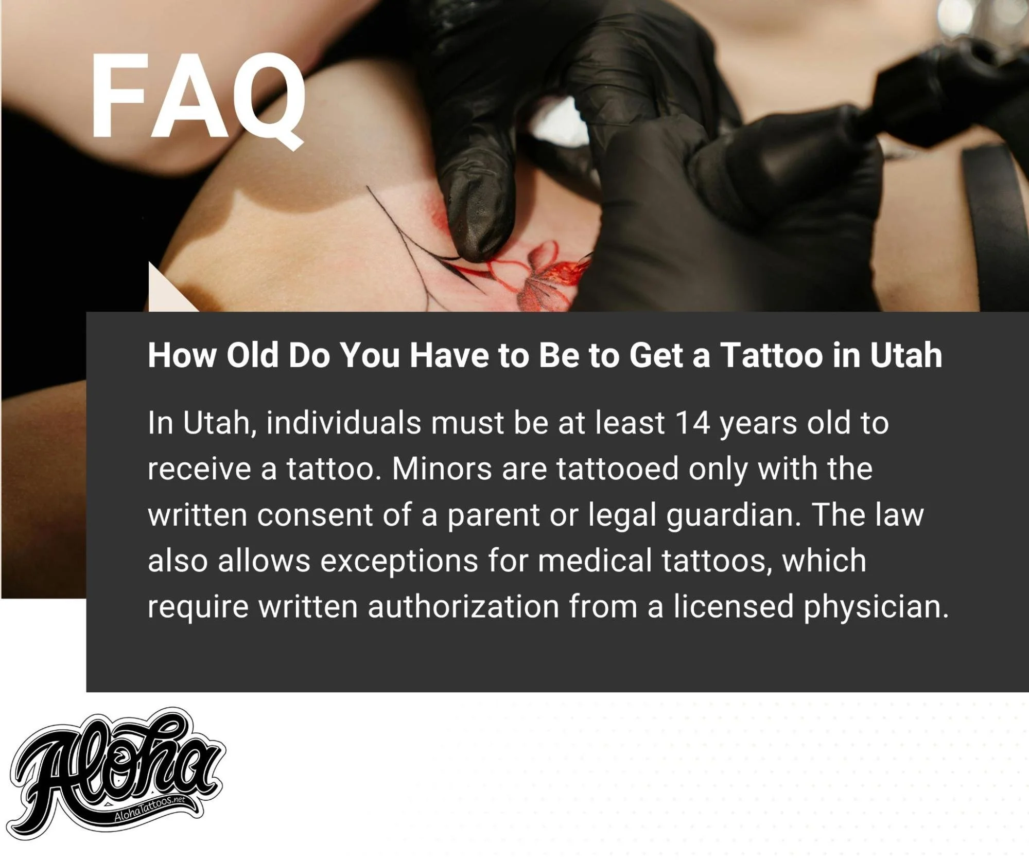 ¿Qué edad hay que tener para hacerse un tatuaje en Utah?