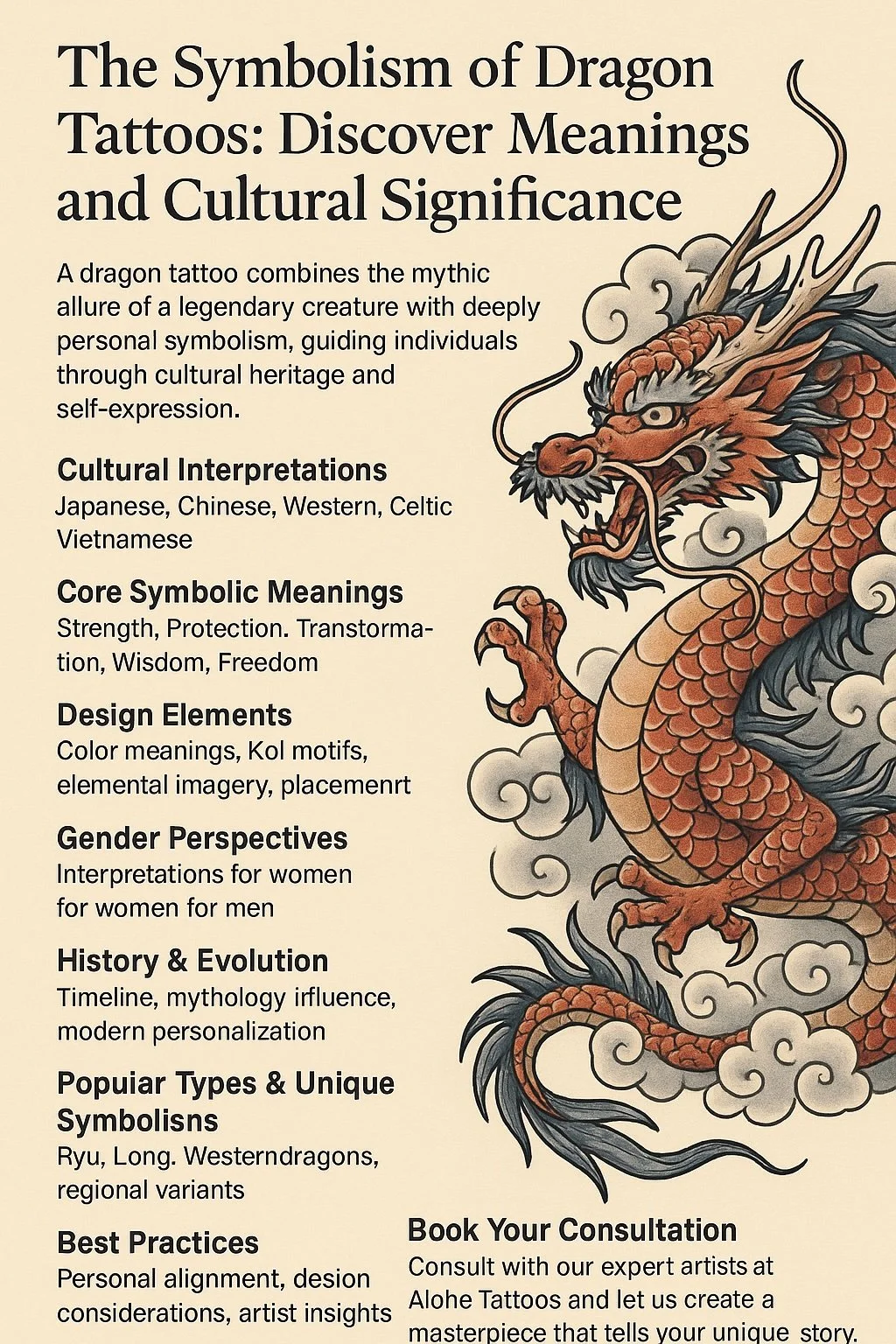El Simbolismo de los Tatuajes de Dragones: Descubre sus significados y su importancia cultural