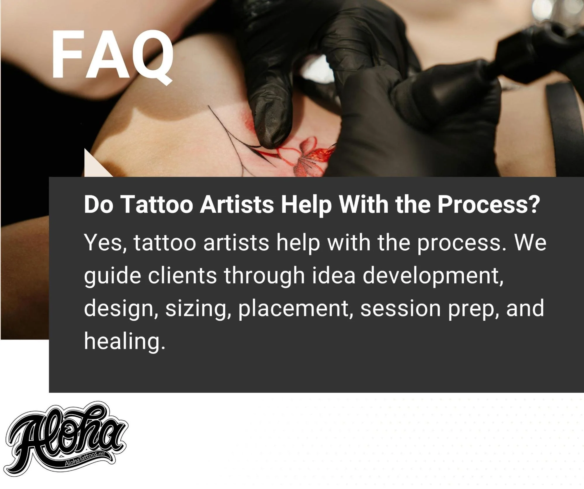 ¿Ayudan los tatuadores en el proceso? Infórmese antes de ir