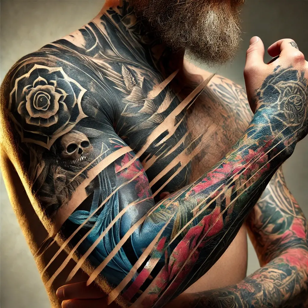 Tinta en capas: Por qué los tatuajes explosivos son el nuevo tren