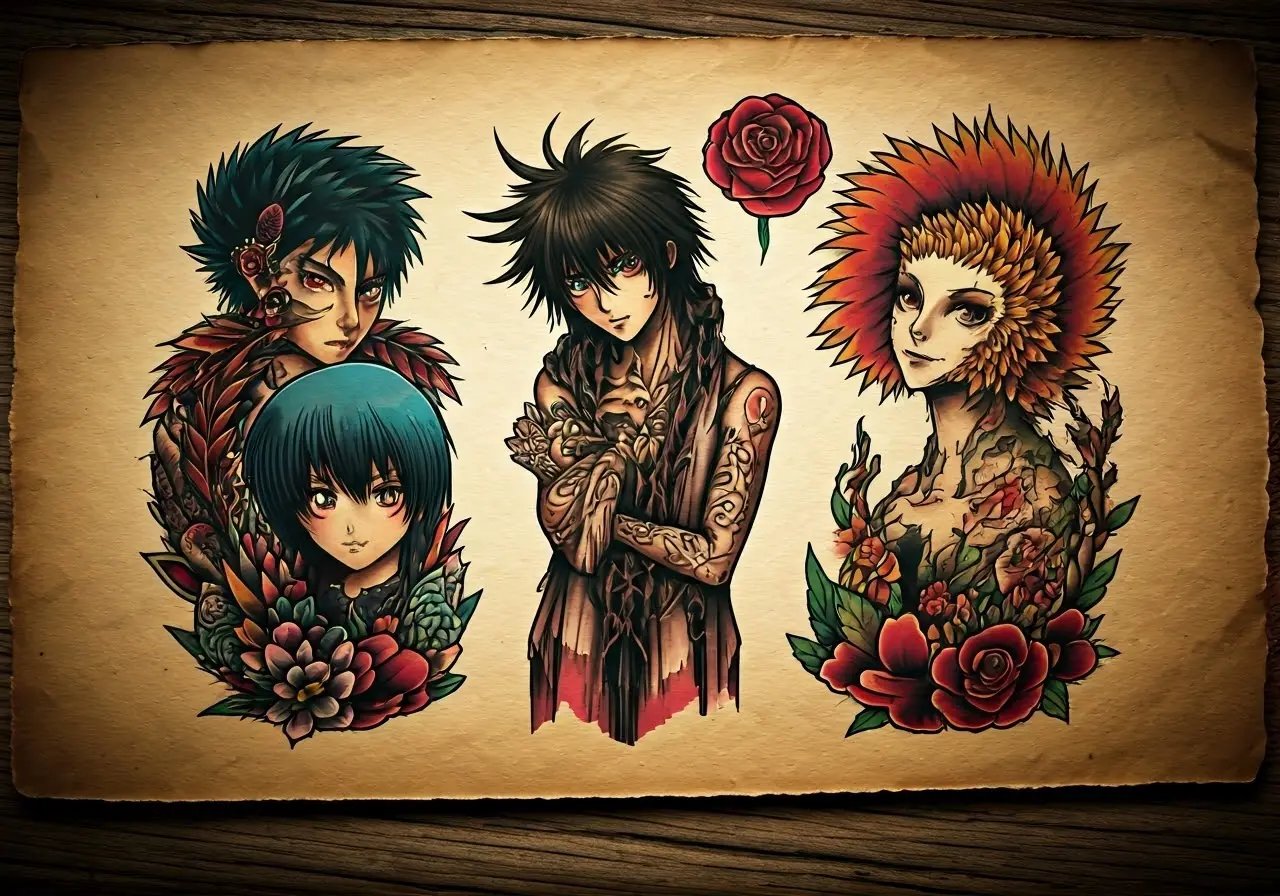 Atrevidos, brillantes y expresivos: Por qué los tatuajes de anime han llegado para quedarse