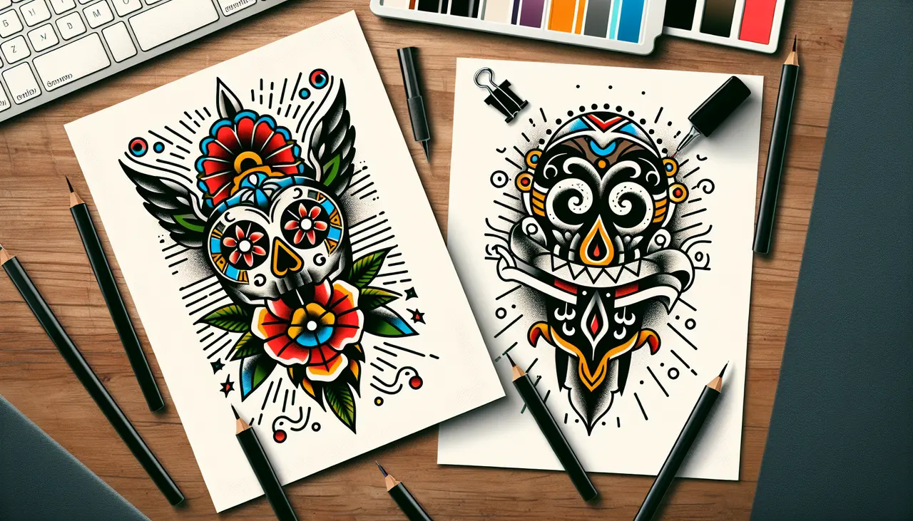 ¿En qué se diferencian los tatuajes de la nueva escuela de los estilos tradicionales?